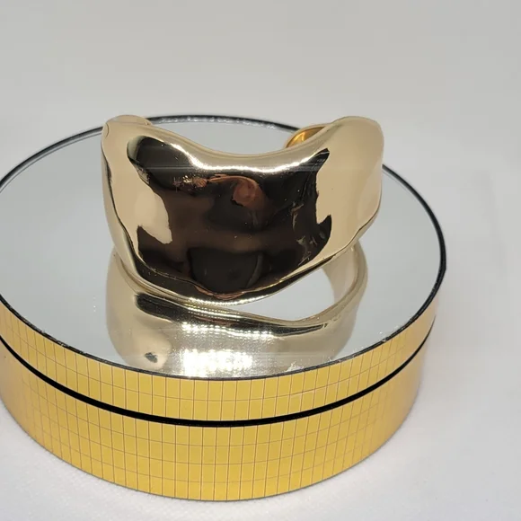 Gold Statement Cuff Bracelet - Picture 6 of 13